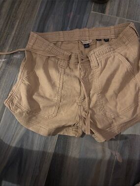 American Eagle Outfitters Tan Cargo Drawstring Women's Shorts